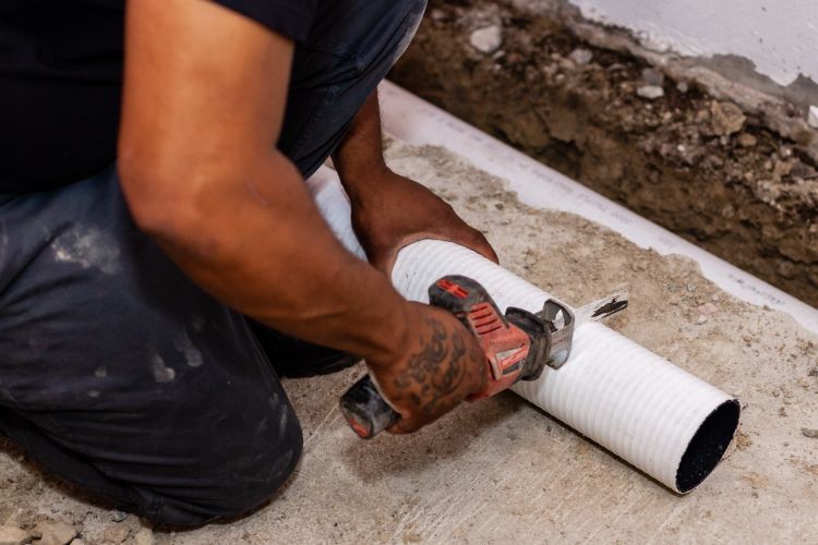 completing drainage waterproofing services in quincy ma